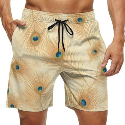 Mens Trunks Breathable Quick Dry Mesh Lining Summer Holiday Beach Board Shorts - color: Style-1, size: XX-Large