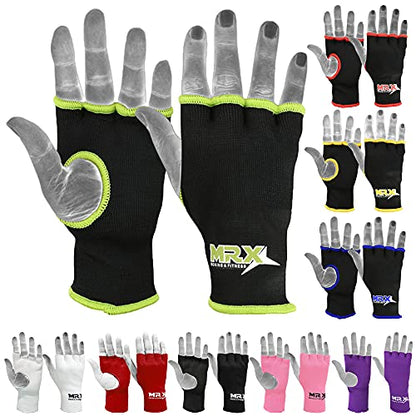 MRX Muay Thai Boxing Inner Gloves Protective Hand Wrap (Black,Green X-Large) - color: Green, size: X-Large