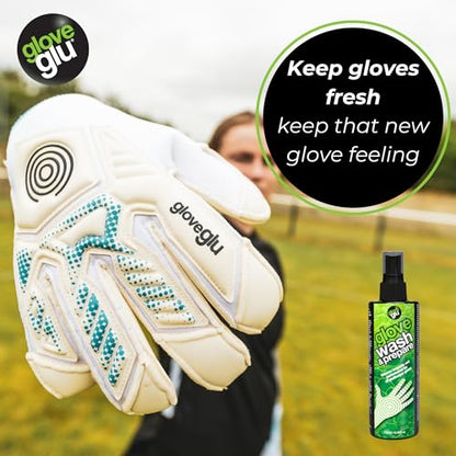 gloveglu 8.45 floz Premium Wash Prepare Deep Cleaning Goalkeeper Glove Spray for All Sports Gloves
