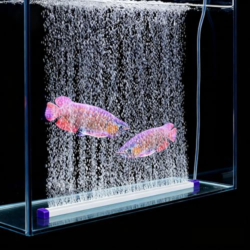 Fish Tank Bubbler Decorations Aquarium Bubble Wall Quiet Oxygen Diffuser Adjustable air Bubble Volume Air Stones Aquariums Kit for Freshwater & Saltwater Bubbler Decorations