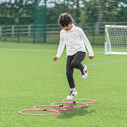 FORZA Agility Rings [12 Pack] | Speed & Agility Training Equipment for Athletes - Available in 10 Colors - color: Electric Blue