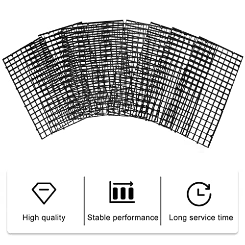 COLLBATH 10pcs Fish Tank Grid Divider Tray Aquarium Separation Net for Breeding and Aggressive Fish Easy Installation Isolation Board for Bottom Use