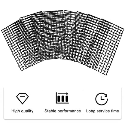 COLLBATH 10pcs Fish Tank Grid Divider Tray Aquarium Separation Net for Breeding and Aggressive Fish Easy Installation Isolation Board for Bottom Use
