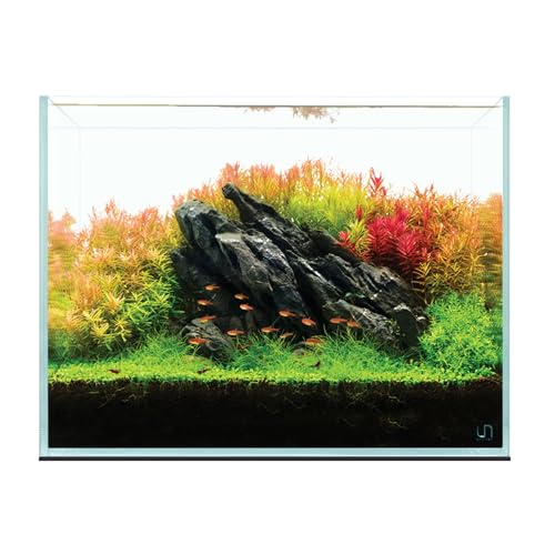 UNS Ultra Clear Rimless Tank - 25.6GAL | 97.2L - 23.62x14.17x17.71 | 60x36x45 CM, 6mm Glass Thickness, Leveling Mat Included - Low Iron, High Clarity Fish Tank w/ 45° Mitered Edge - [60T] - size: [60T] - 25.6 Gal - 23.62 x 14.17 x 17.71 in