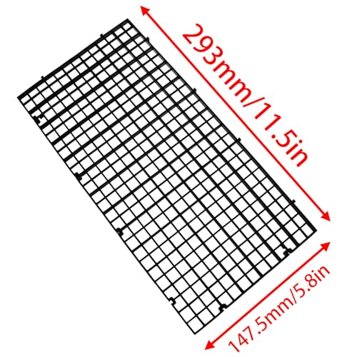 30cm x 15cm Plastic Grate Plastic Grid Panel Divider Tray Egg Crate Blind Aquarium Tank Bottom Isolation Device 2pcs