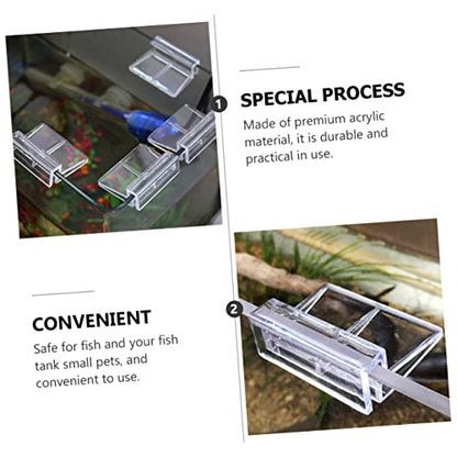 Abaodam 15Pcs Support Frames for Fish Tank Durable Aquarium Brackets for Glass Easy Installation High Transparency for Home and Shop Use
