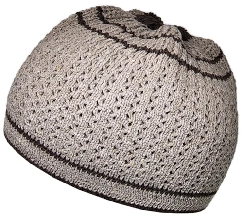 Set 2 PCS Muslim Beanies Kufi Hat for Men AMN-225B Skull Cap Islam Taqiyah Takke Eid Ramadan Gift - color: Color J