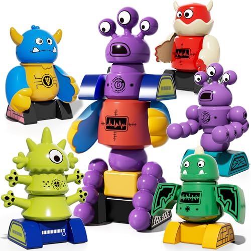 TEMI Magnet Robot Toy for Kids 3-5 Years Old - style: Monster Robots