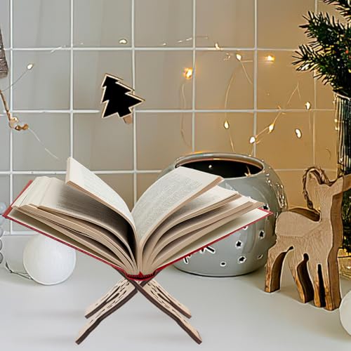 NUOBESTY Book Stand for Reading Bible and Classic Texts Compact Display Rack for Home Office Library and Temple Use for Students and Believers - color: Picture 2