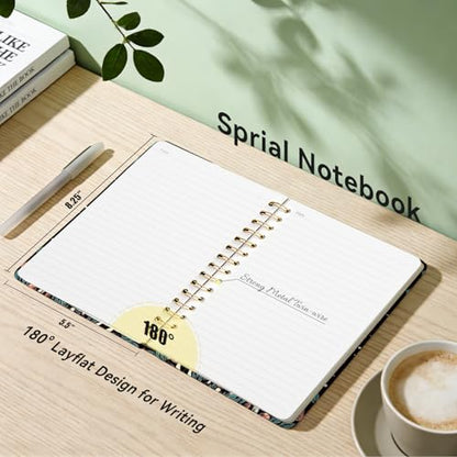 Lined Spiral Journal Notebook, A5 College Ruled Spiral Notebook for Women, Hardcover with Elegant Design for Work and Note-Taking, 5.5 * 8.25 inch, 160 Pages, Skull Head Reads - color: Skull Head 1