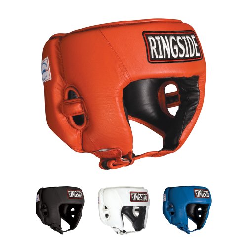 Ringside Competition Boxing Muay Thai MMA Sparring Head Protection Headgear Without Cheeks - color: Red, size: Small
