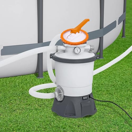 Orange Nut with Clear Lid Plastic Pool Sand Filter Pump Replacement Accessory, Robust Material, Prevents Leaks, Easy Maintenance