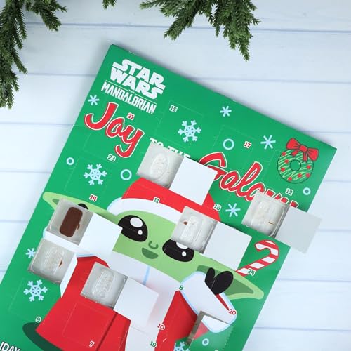 2024 Star Wars Mandalorian Christmas Advent Calendar with Chocolate, 13 3/4 Inches