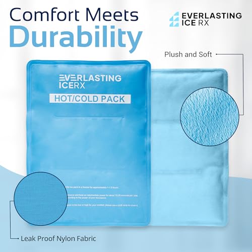 Reusable Ice Pack for Injuries | 11" x 14.5" - 2 Pack XL | Hot & Cold Pack | Large Ice Pack for Back Pain Relief, Soft Ice Packs Reusable, Flexible When Frozen