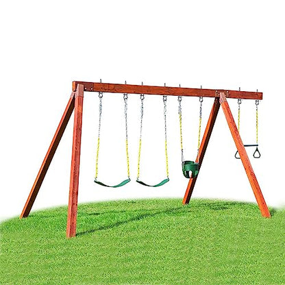 BeneLabel Heavy Duty Swing Hangers with Bearings - Set of 6 Stainless Steel 304 Hardware for Wood & Metal Beams - Ideal for Hanging Hammocks, Yoga Swings, Porch Swing - 1500LB Capacity - 7" x M2/5" - color: 6 pack - 7"