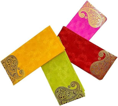 Shagun Envelopes Designer Set Money Cash Gift Envelope (pack of 10) for Indian Wedding/Engagement/Diwali/Birthday/Anniversary (Green) - color: Green