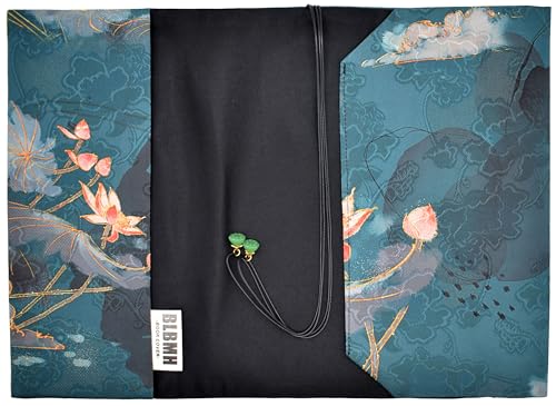 BLBMH 10x7 Fabric Book Covers for Hardcover Paperbacks Bible - Lotus - color: Lotus a