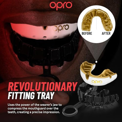 Opro Junior Gold Self-Fit Mouth Guard Purple/Pearl - color: Purple/Pearl, size: Youth (Under Age 10)