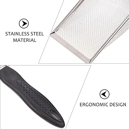 VILLCASE Poop Scoop Reptile Sand Substrate Metal Sand Shovel Stainless Steel Fine Mesh Terrarium Substrate Litter Corner Cleaner Reptile Habitat Sifting Scoopers Litter Scoop