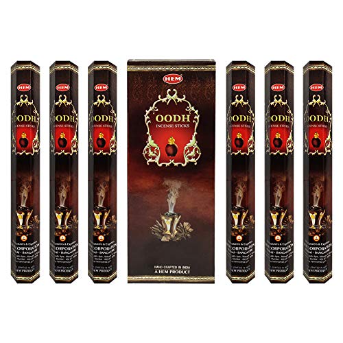 Oud Incense Sticks and Incense Stick Holder Bundle Insence Insense Hem Incense Sticks - color: Oodh