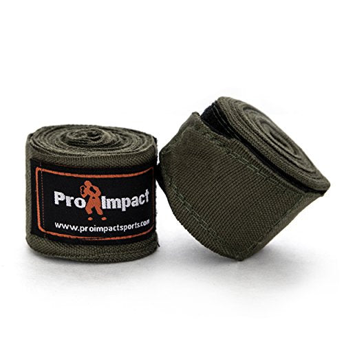 180 Inch Mexican Style Boxing Hand Wraps – Stretchable Wrist & Knuckle Support for MMA, Muay Thai, Kickboxing, Heavy Bag & Combat Training – Men & Women - color: Army