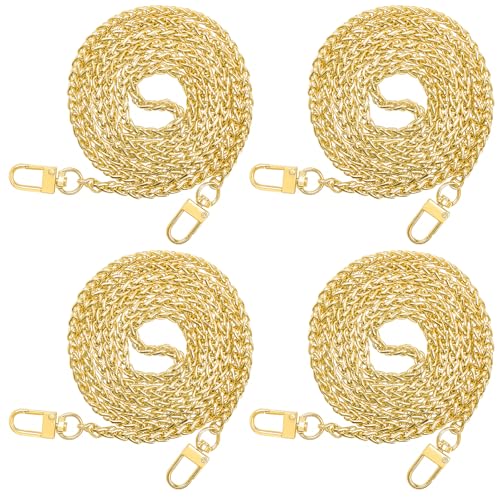 ELANE 4 PCS Purse Chain Straps,47" Purse Straps Purse Chains for Handbags Accessories for Crossbody Bags Purses - color: O-gold