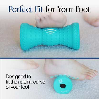 Tumaz Foot Roller for Deep Tissue Massage & Reflexology | Ergonomic Roller | Deep Tissue Massage | Reflexology | Portable Design | Ideal for Foot Recovery - color: Turquoise