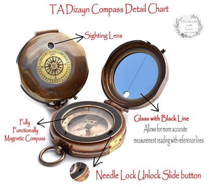 Trust in The Lord With All Your Heart - Proverbs 3:5-6 Quote Engraved Compass With Wooden Box, Greeting Card, Gift Compass, Graduation Day Gifts 2024 for Women Men Boys Girls - style: #5 Trust in The Lord Compass -Proverbs 3: 5-6