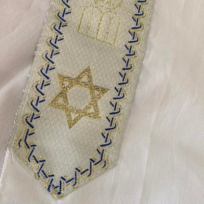 blue men's prayer shawl Christian prayer scarf jewish tzitzit tallit cloth rainbow jerusalem clothes Israel design