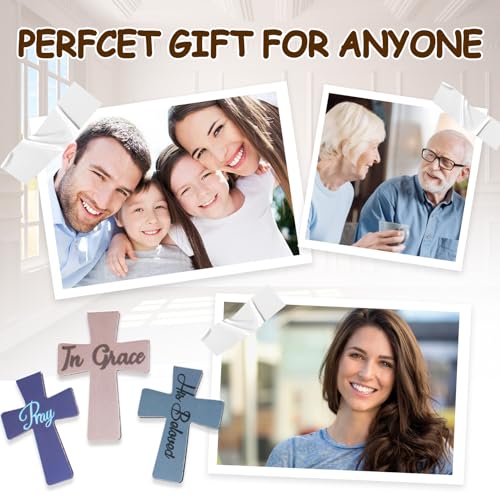 48 Pieces Magnetic Christian Religious Cross Bookmark Bible Verses Book Marks Magnet Inspirational Scripture Book Markers Page Clips Gifts for Women Student School Reading Party Favor,12 Styles