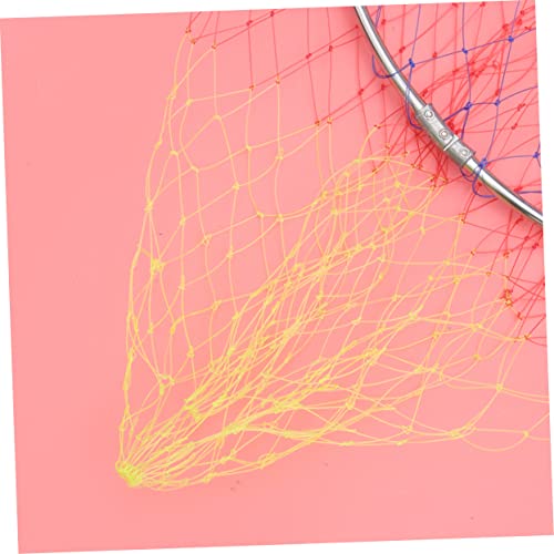 Abaodam Fish Net Bag Accessories Mesh Collapsible Fishing Net Replacement Fishing Net Pole Foldable Fishing Trap - color: Multi
