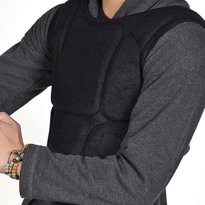 Boxing Chest Guard Vest, Muay Thai Body Protector for Kickboxing MMA Taekwondo Sparring, Strike Shield Training Vest - size: X-Large