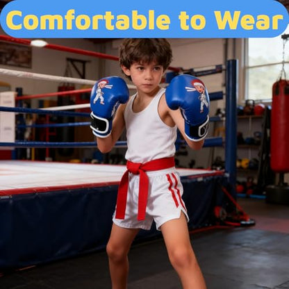 Boxing Gloves for Kids Kids Boxing Gloves Red Blue - color: blue, size: kung fu