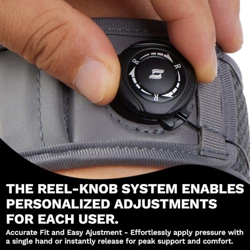 Tennis Elbow Brace for Men & Women, Elbow Brace for Tendonitis and Tennis Elbow and Golfer's Elbow, Adjustable Elbow Strap (Gray, S, 7.5"–9.5") - size: Small