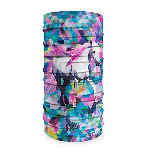 GOT Sports Tube Bandana - Neck Gaiter for Women Men, Face Mask, Neck Wrap, Head Scarf, Curly Hair Sleep Protection - color: Crystal Horse