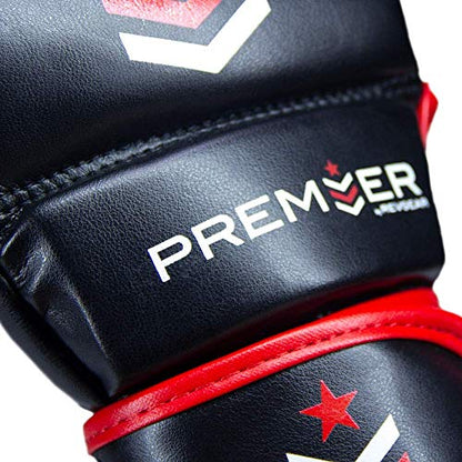Revgear Premier MMA Grappling Gloves | Multi-Purpose, MMA, Kickboxing, Martial Arts and Boxing | Comfortable and Durable - color: Red/Black, size: Small