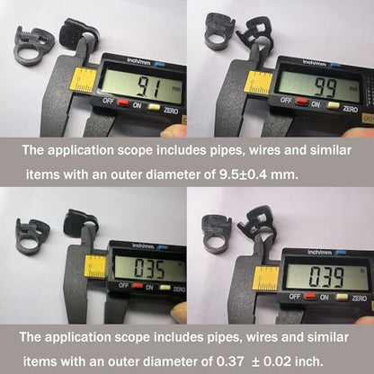 Double Gripping Nylon Hose Clamps, Snap Grip Nylon Plastic Hose Clamps (9.0-9.9mm (3/8inch), 20pack) - size: 9.0-9.9mm (3/8inch), 20 pack