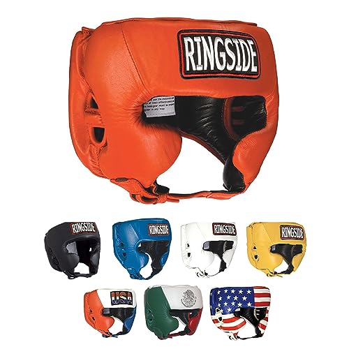 Ringside Competition-Like Boxing Headgear with Cheeks - color: Red, size: Medium