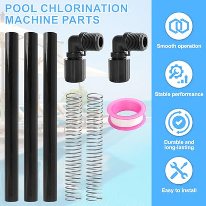 Chlorinator Parts for Rainbow Auto Feeder/Chlorinator Models 320 and 322 Includes R172272 (1/2-inch NPT 90-Degree Tube Connector) R172091 (5/8" OD Tube) R171097 (Tube Support)
