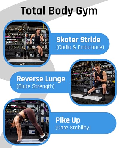 6ft & 5ft Slide Board for Exercise - Solid One-Piece Hockey Slide Board with Booties & Polish - Indoor Skating Trainer for Rehab, Mobility, Conditioning & Home Workouts - Non-Slip Grip Pads