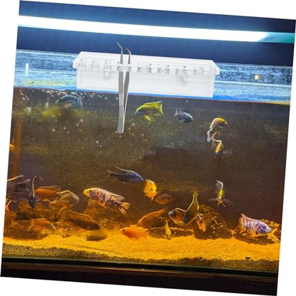 Aquarium Tool Holder -Mounted Organizer for Fish Tank Cleaning Accessories Storage for Scissors Tweezers and Tongs Design