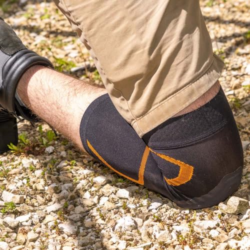 Klein Tools 60624 Knee Pad Compression Sleeve, Knee Support for Construction, Workers and Athletes, Black, L/XL - style: L/XL