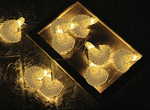 Ramadan and Eid Decoration String Lights LED Lights Home Festival Party Holiday Safe USB Muslim Decor Party Supply Eid Festive Decorations (Warm White) - color: Warm White