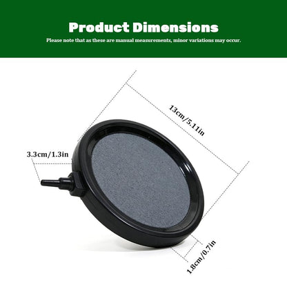 13cm Fish Tank Circular Gas Stone Plate Oxygen Diffusion Aerator Compatible with 4mm Hose Fish Tank Water Bucket Pond Universal (excluding Air Pump) - size: 13cm-1pcs