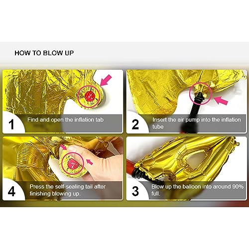 16in Rose Gold Eid MUBARAK Foil Balloons Party Decoration Supplies Ramadan Decoration Gold Balloons For Muslim EID Ballon (RAMADAN Black) - color: Ramadan Black