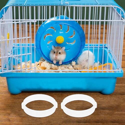 Toyvian Hamster Tunnel Connectors 20 Pcs DIY Cage Tube Rings Flexible Small Animal Habitat Accessories for Hamster Cages Easy Plastic Replacement Parts for Gerbil Mice Enclosures