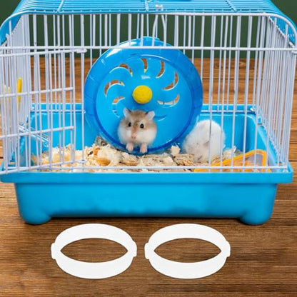 Toyvian Hamster Tunnel Connectors 20 Pcs DIY Cage Tube Rings Flexible Small Animal Habitat Accessories for Hamster Cages Easy Plastic Replacement Parts for Gerbil Mice Enclosures