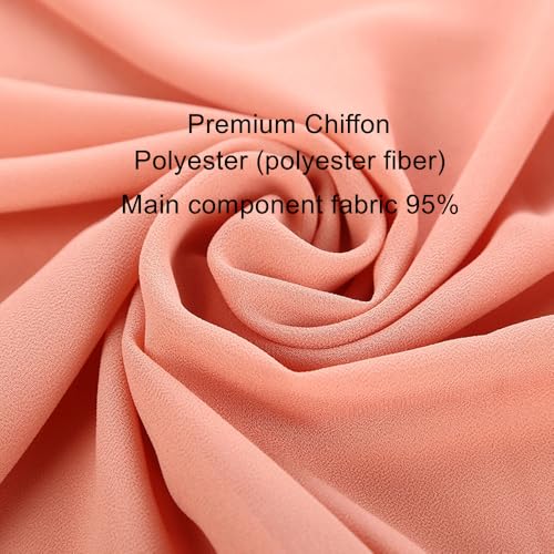 Premium Chiffon Hijab Head Scarf Shawl Wrap for Muslim Women Lightweight - color: Navy Blue