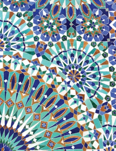 [16] Arabic & Islamic Mosaic All Purpose Journal, Notebook & Diary (Suitable for journaling, note-taking and doodling with vibrant cover art) (Standard A4)