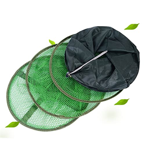 Yardwe Collapsible Fishing Net Lightweight Mesh Tuck Net for Fish Shrimp Use Fishing Tool for Lakes Rivers Sea - size: 150X30X30cm